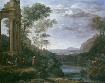 Landscape with Ascanius Shooting the Stag of Sylvia by Claude Lorrain